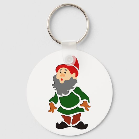 Gartenzwerg Wichtel garden gnome Sleutelhanger (Voorkant)