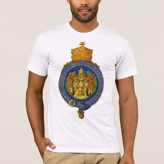 Garter omcirkelde armen van Haile Selassie I T-shi T-shirt (Voorkant)