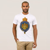 Garter omcirkelde armen van Haile Selassie I T-shi T-shirt (Voorkant volledig)