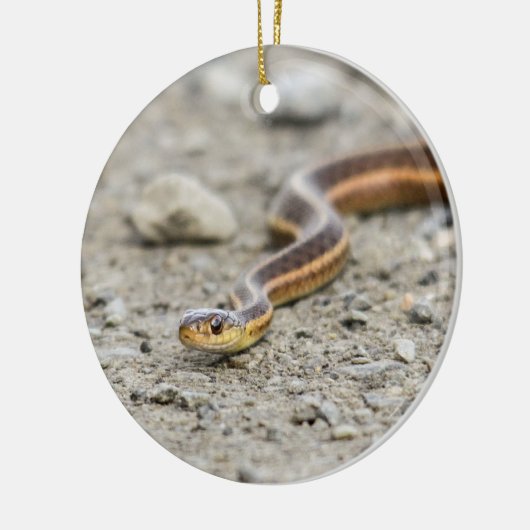 Garter Snake Keramisch Ornament (Links)