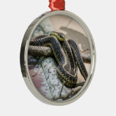 Garter Snake Metalen Ornament (Rechts)