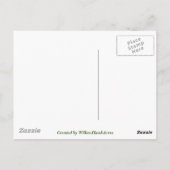 Garter Snake on Rocks (Green Border)-Thamnophis Briefkaart (Achterkant)