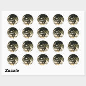 Garter Snake Ronde Sticker (Vel)
