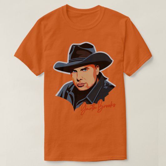 Garth Brooks 90s Retro Fan Artwork T-shirt (Design voorkant)