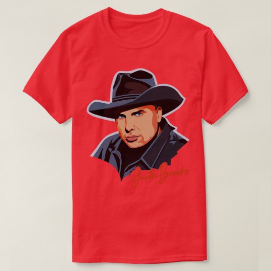 Garth Brooks 90s Retro Fan Artwork T-shirt (Design voorkant)