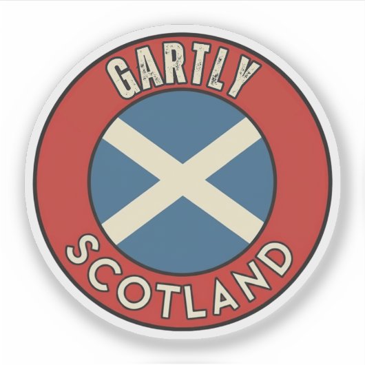 Gartly, Scotland Sticker (Voorkant)
