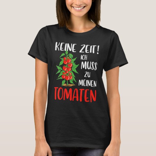 Gärtner Tomato Gardening Gebergarten Slogan T-shirt (Voorkant)
