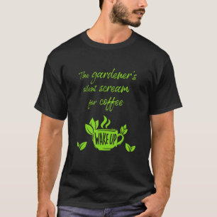 Gärtner's Schrei Nach Kaffee mok met Duitse tekst  T-shirt