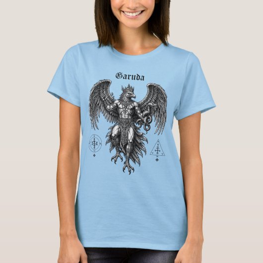 Garuda De Menselijke Adelaar T-shirt (Voorkant)