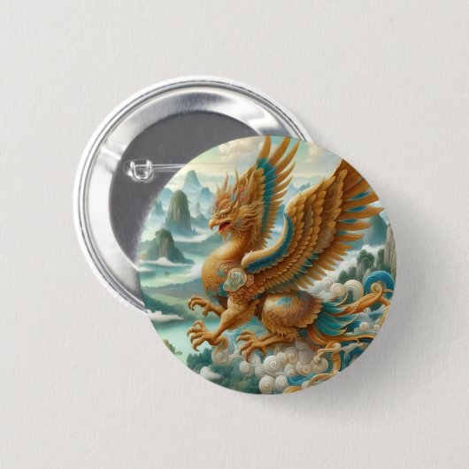Garuda King of Birds Button (Voorkant /achterkant)