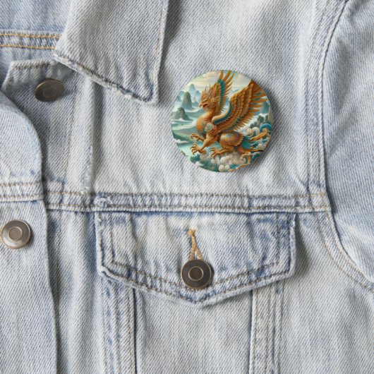 Garuda King of Birds Button (In situ)