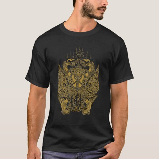 Garuda Koning van de Vogels God van India Hindu T-shirt (Voorkant)