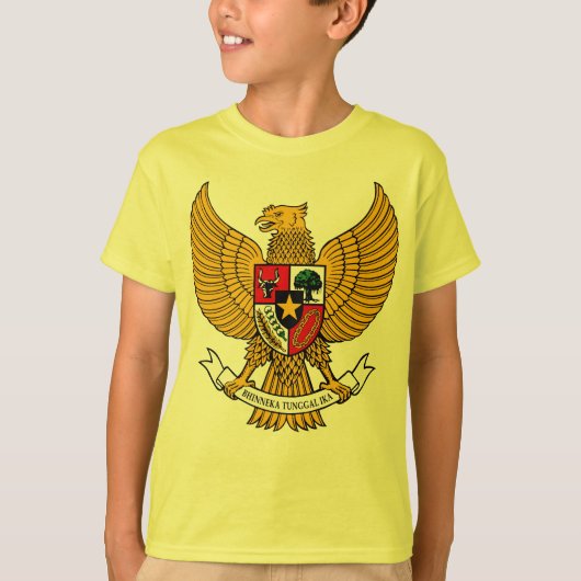 garuda pancasila kinder shirt - geel (Voorkant)