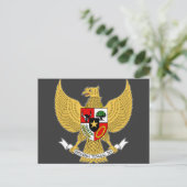 Garuda Pancasila, t Arms Indonesia, Indonesië Briefkaart (Staand voorkant)