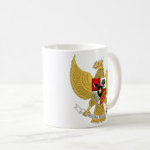Garuda Pancasila, t Arms Indonesia, Indonesië Koffiemok (Voorkant rechts)