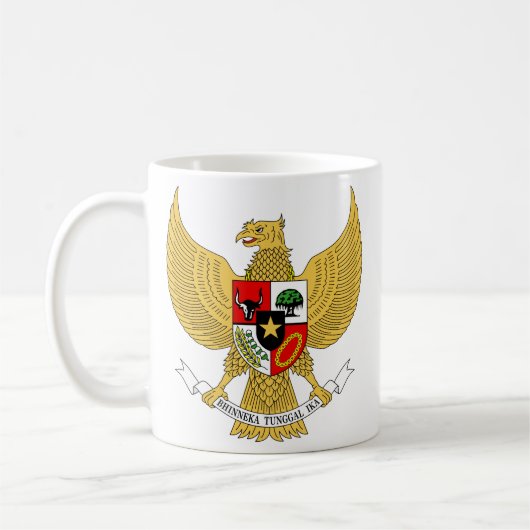 Garuda Pancasila, t Arms Indonesia, Indonesië Koffiemok (Links)