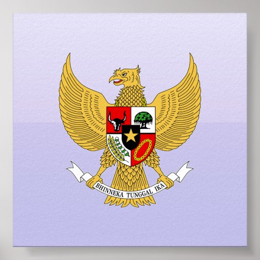Garuda Pancasila, t Arms Indonesia, Indonesië Poster (Voorkant)
