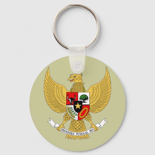 Garuda Pancasila, t Arms Indonesia, Indonesië Sleutelhanger (Voorkant)
