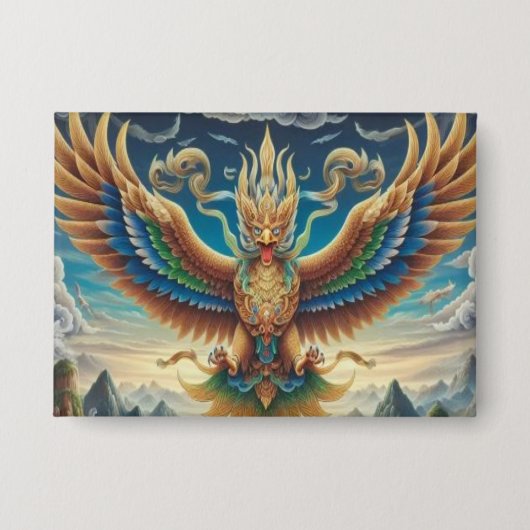 Garuda Rectangle Button (Voorkant)