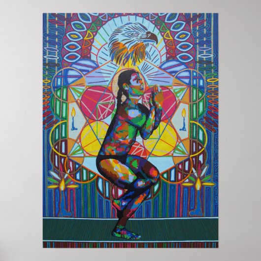Garudasana - 2011 als doek/poster poster (Voorkant)