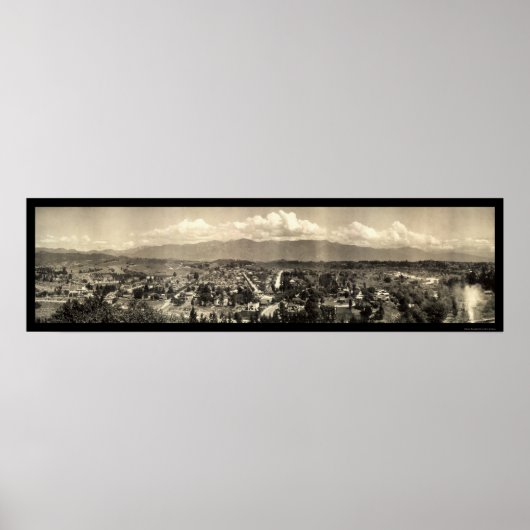 Garvanza Los Angeles Foto 1910 Poster (Voorkant)