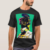 Garvey Pan African Pop Art Marcus Black History St T-shirt (Voorkant)