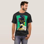 Garvey Pan African Pop Art Marcus Black History St T-shirt (Voorkant volledig)