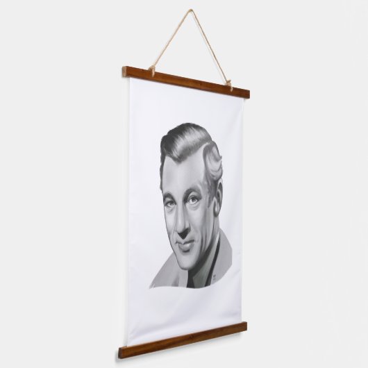 Gary Cooper Hangend Wandkleed (Gebogen)