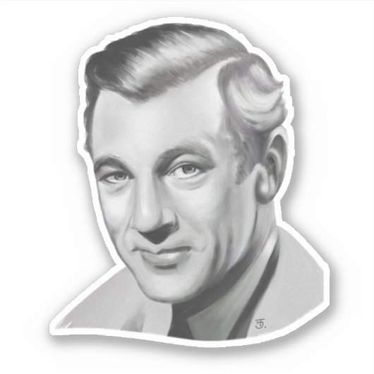 Gary Cooper Sticker (Voorkant)