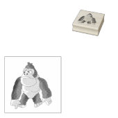 Gary de Gorilla Rubberstempel (Gestempeld)