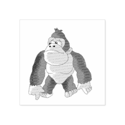 Gary de Gorilla Rubberstempel (Afrduk)