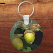 Gary eikenboomvruchten (quercus garryana) sleutelhanger (Voorkant)