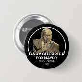 Gary Guerrier voor burgemeester NYC 2021 Ronde Button 5,7 Cm (Voorkant /achterkant)