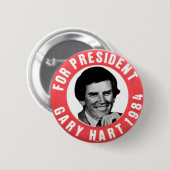Gary Hart - Button (Voorkant /achterkant)