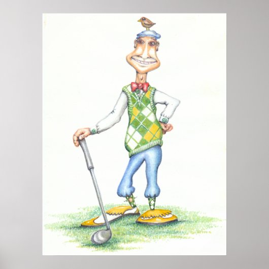 Gary het golfer poster (Voorkant)
