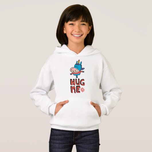 Gary Hug Me Meisjes Hoodie (Voorkant volledig)