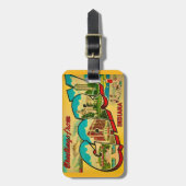 Gary Indiana Kleurrijk  Bagagelabel (Voorkant verticaal)
