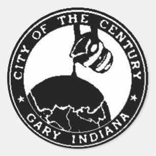 Gary, Indiana Seal Ronde Sticker