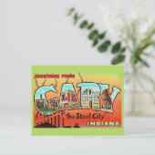Gary Indiana - Stalen Stad Postkaart (Staand voorkant)