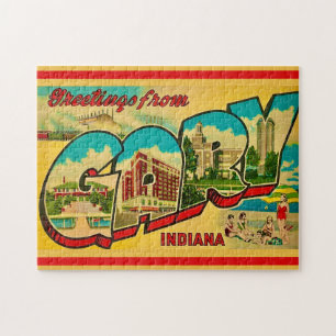 Gary Indiana Wenskaart Legpuzzel
