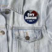 Gary Johnson 2012 Ronde Button 5,7 Cm (In situ)