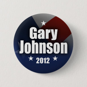 Gary Johnson 2012 Ronde Button 5,7 Cm