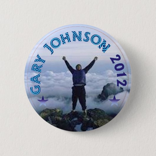 Gary Johnson 2012 Ronde Button 5,7 Cm (Voorkant)
