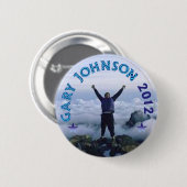 Gary Johnson 2012 Ronde Button 5,7 Cm (Voorkant /achterkant)