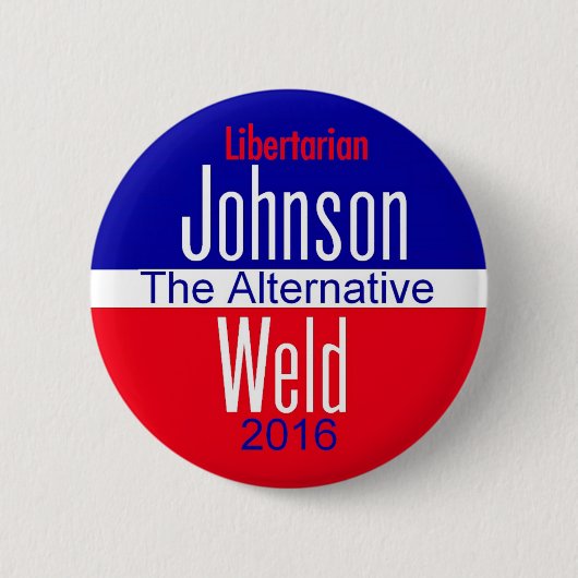 Gary JOHNSON 2016 Button (Voorkant)