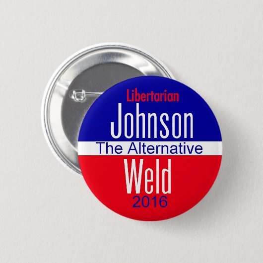 Gary JOHNSON 2016 Button (Voorkant /achterkant)