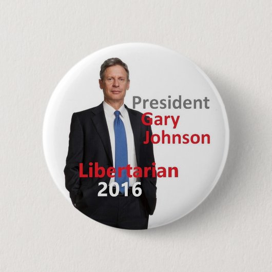 Gary JOHNSON 2016 President Button (Voorkant)