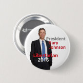 Gary JOHNSON 2016 President Button (Voorkant /achterkant)