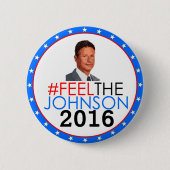 Gary Johnson 2016 Ronde Button 5,7 Cm (Voorkant)