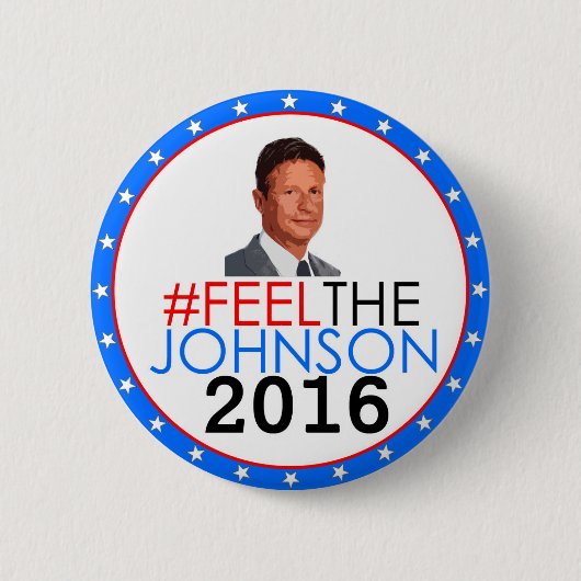 Gary Johnson 2016 Ronde Button 5,7 Cm (Voorkant)
